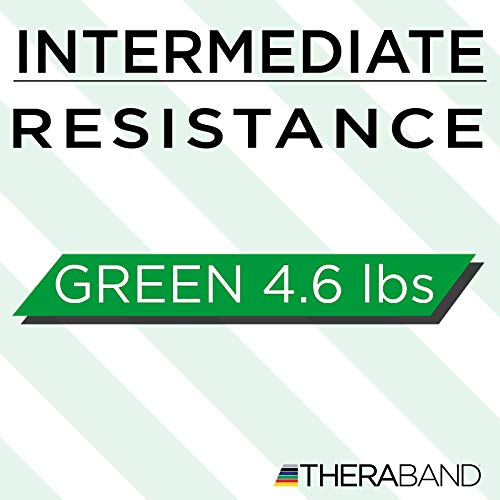Latex Mini Resistance Band Loop, 12 Inch, Green, Heavy P703