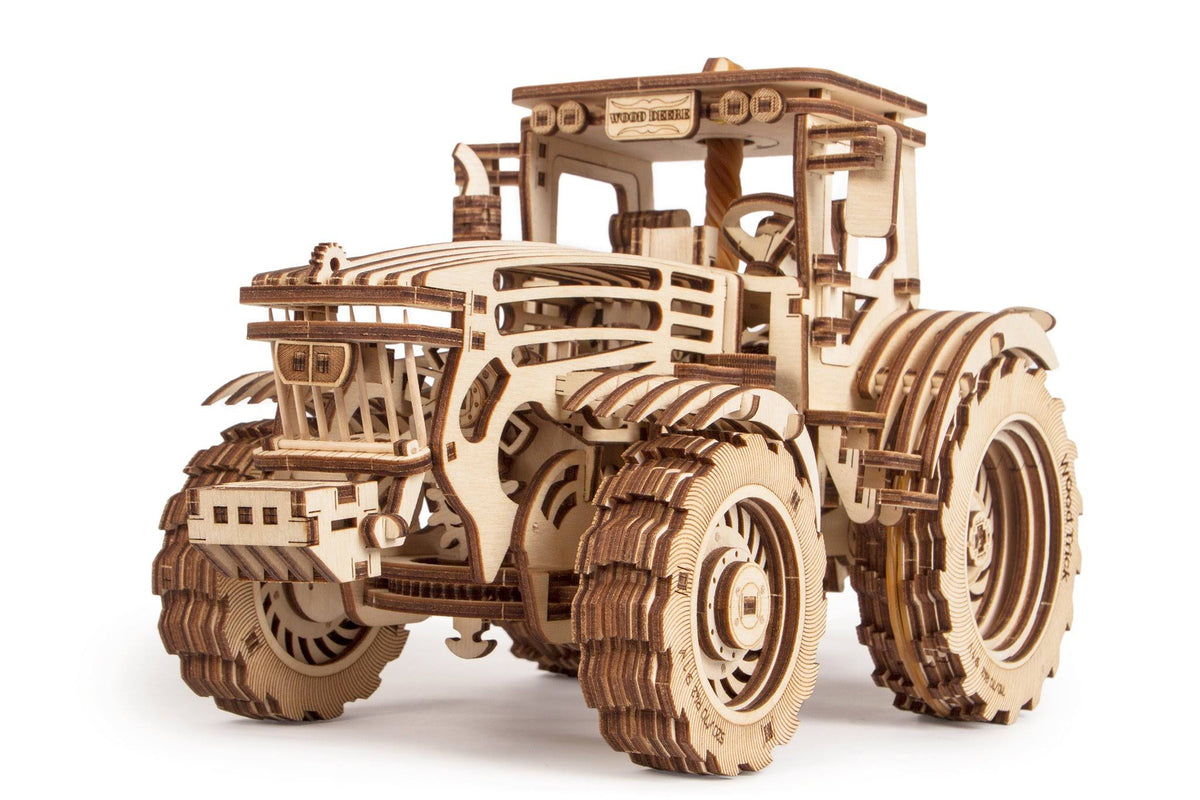 Wooden Mechanical Tractor Model Kit J3230