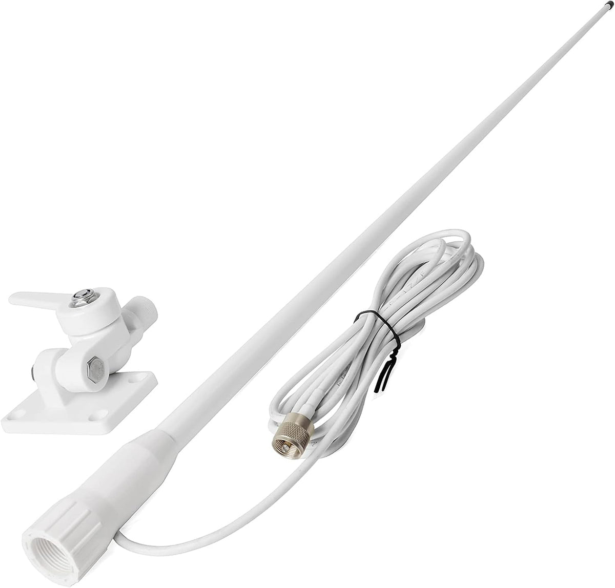 VHF Marine Antenna Waterproof 3DBI 43.3inch Fiberglass I247