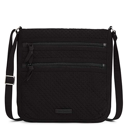 Microfiber Triple Zip Hipster Crossbody Purse N10044