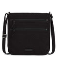 Microfiber Triple Zip Hipster Crossbody Purse N10044