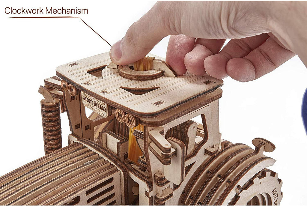 Wooden Mechanical Tractor Model Kit J3230