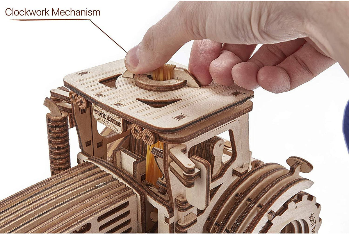 Wooden Mechanical Tractor Model Kit J3230