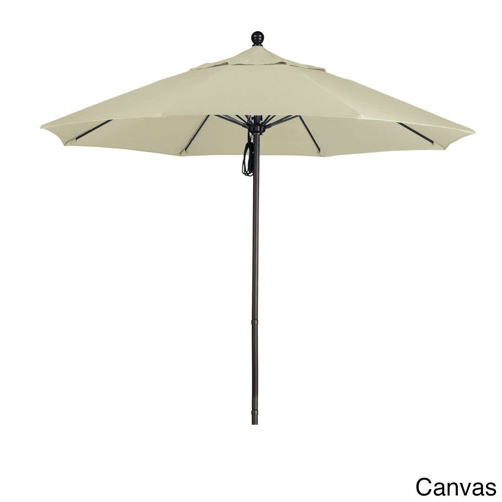 9' Fiberglass Market Umbrella Pulley Open Bronze L710