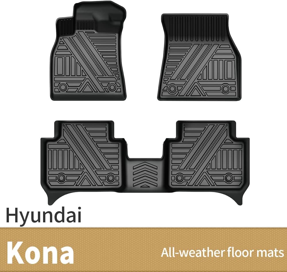 Heavy Duty TPE All Weather Car Floor Mats Full Set Z419495