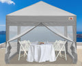 10x10 Pop up Canopy Tent with Mesh Walls and Carry Bag C83654