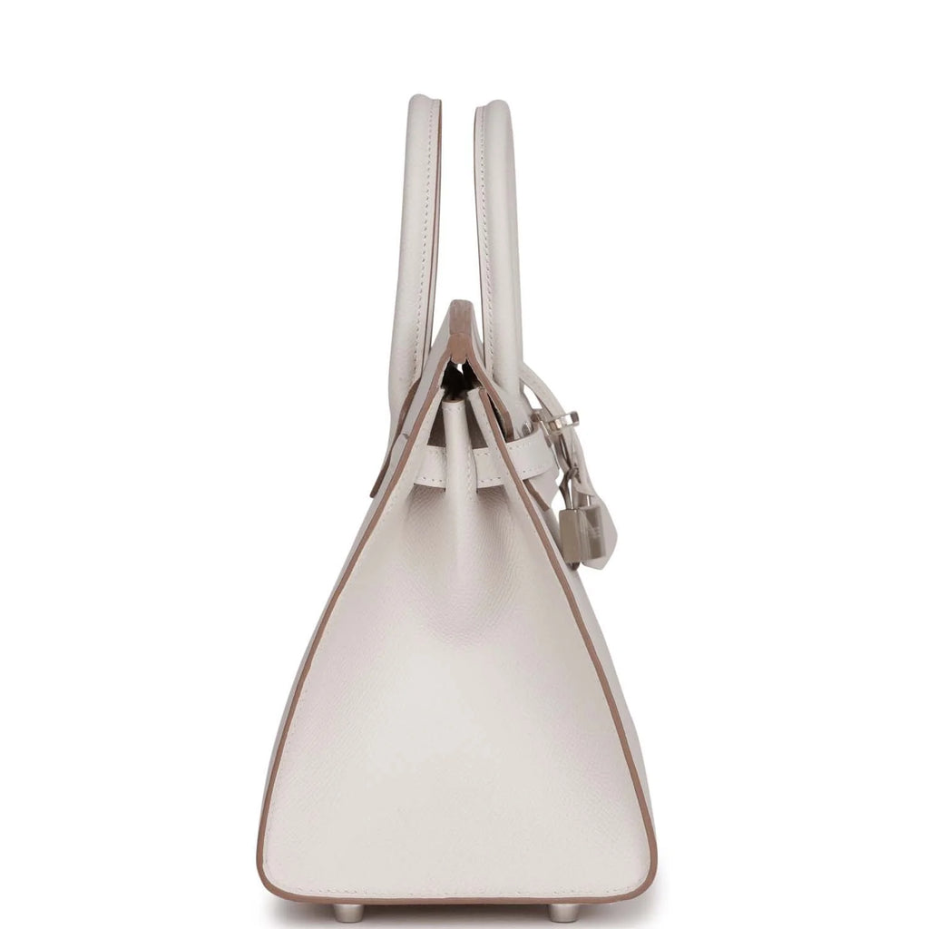Birkin 25 Gris Pale Epsom Palladium Hardware E65931