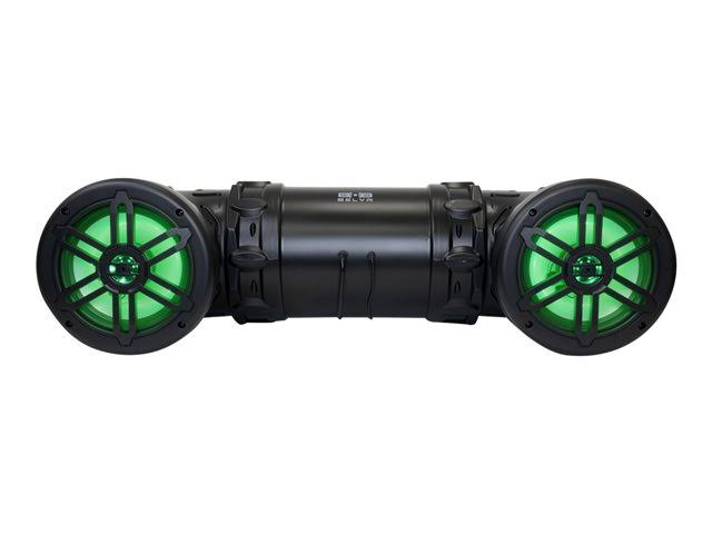 600 Watt Bluetooth Dual 8-Inch Sound System with LED Lights and Remote E995530