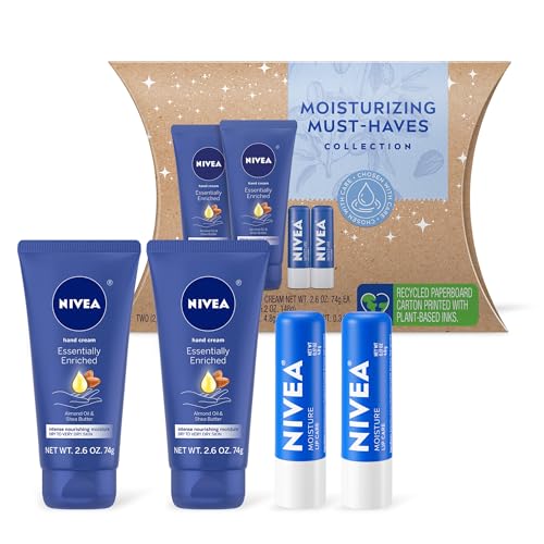 Moisturizing Skin Care Set with Hand Cream and Lip Balm W561
