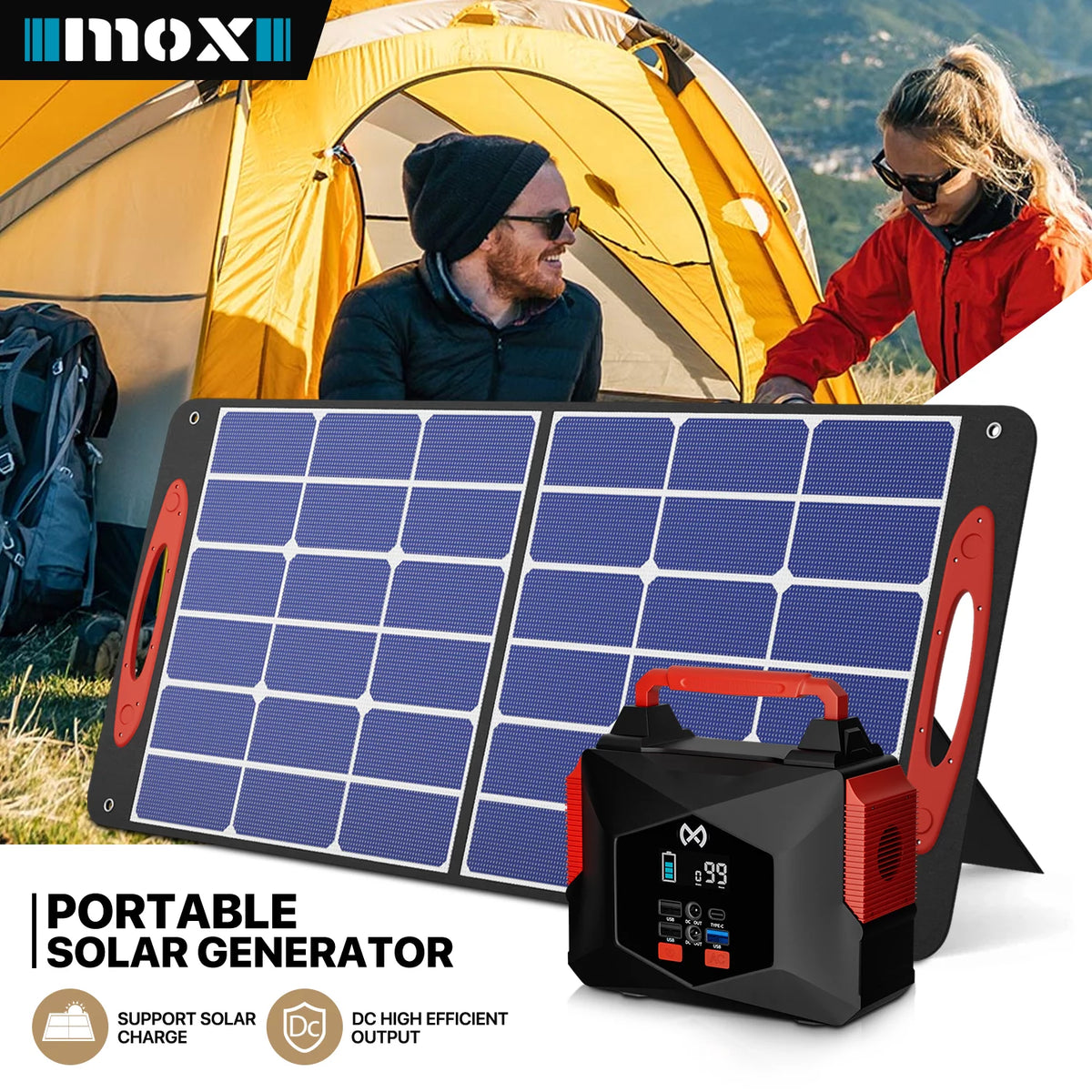 Portable Power Station and Foldable Solar Set of 2 D692301
