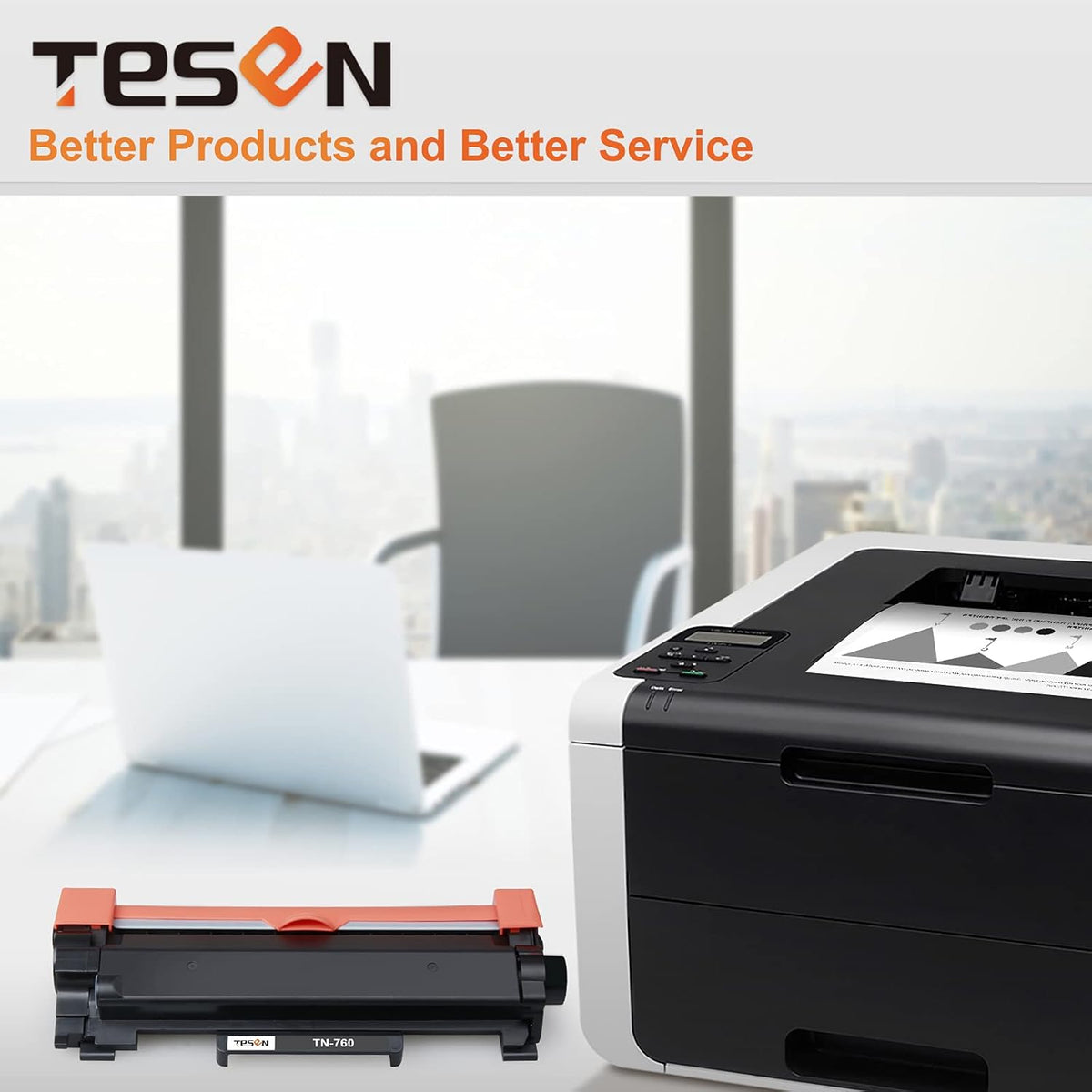 TN760 TN730 Compatible Toner Cartridge Pack of 2 X88457