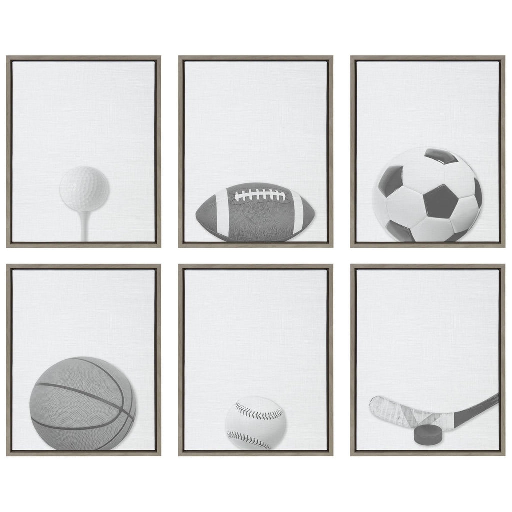 Gray Framed Canvas U961
