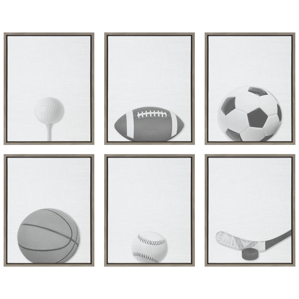 Gray Framed Canvas U961