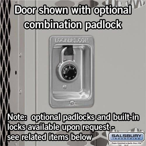 12x22 Wide Double Tier Vented Metal Locker J675