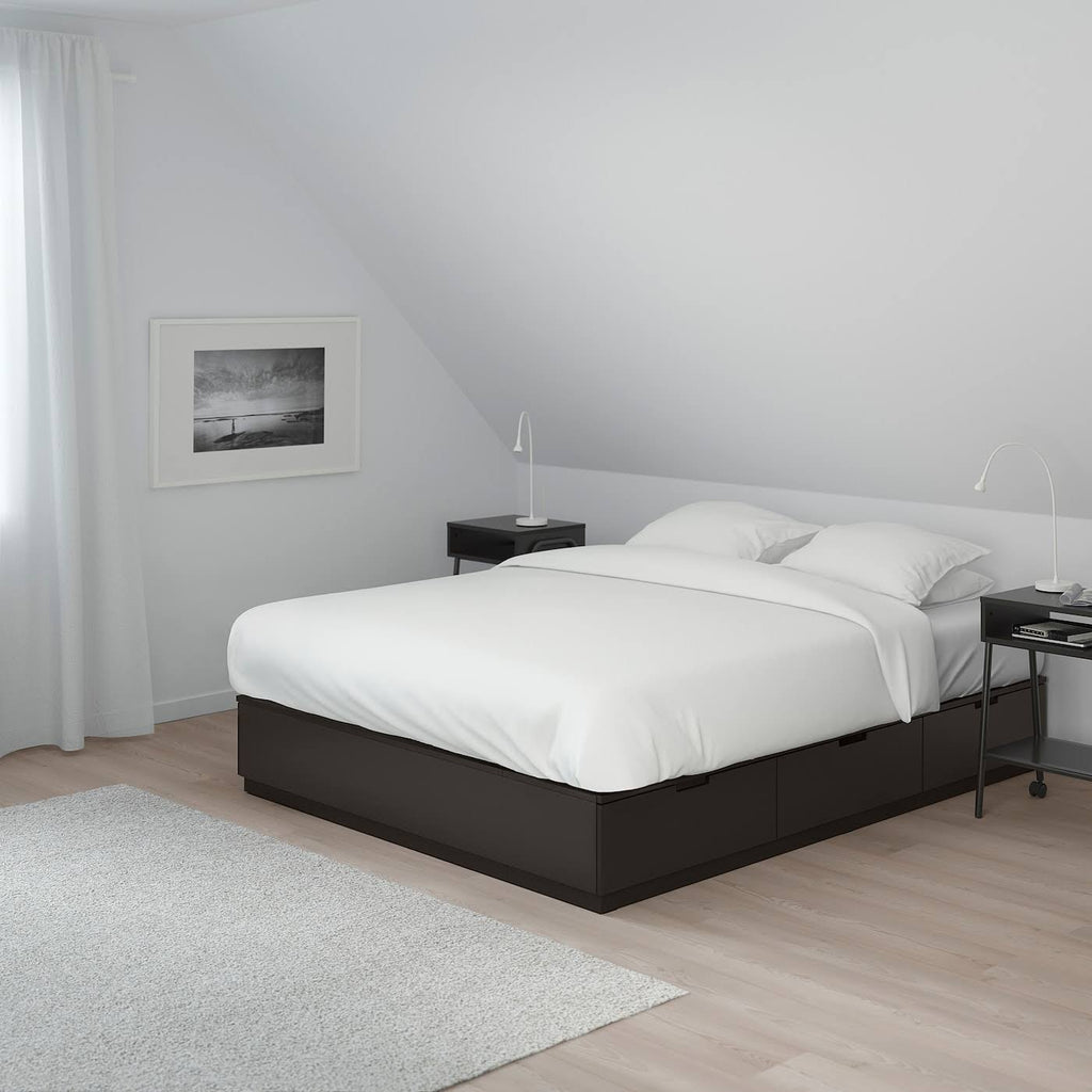 King Anthracite Bed Frame with Storage P9169