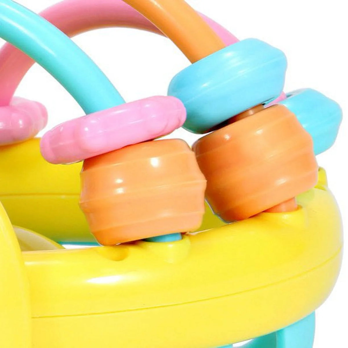 Sensory Teether Toy, Stretchy Silicone Rattle Ball A557178