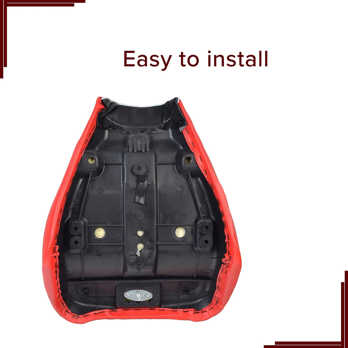 Black & Red Seat for Baja MB165 & Falcon Mini Bikes L554