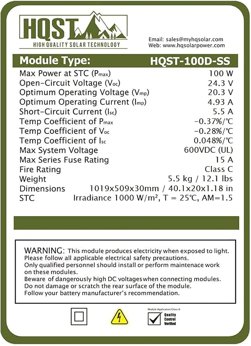 100 Watt 12 Volt Monocrystalline Solar Panel Kit with 10A PWM Charge Controller S6525