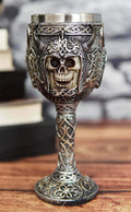 Viking Skull Wine Goblet Chalice 16 Oz U2492
