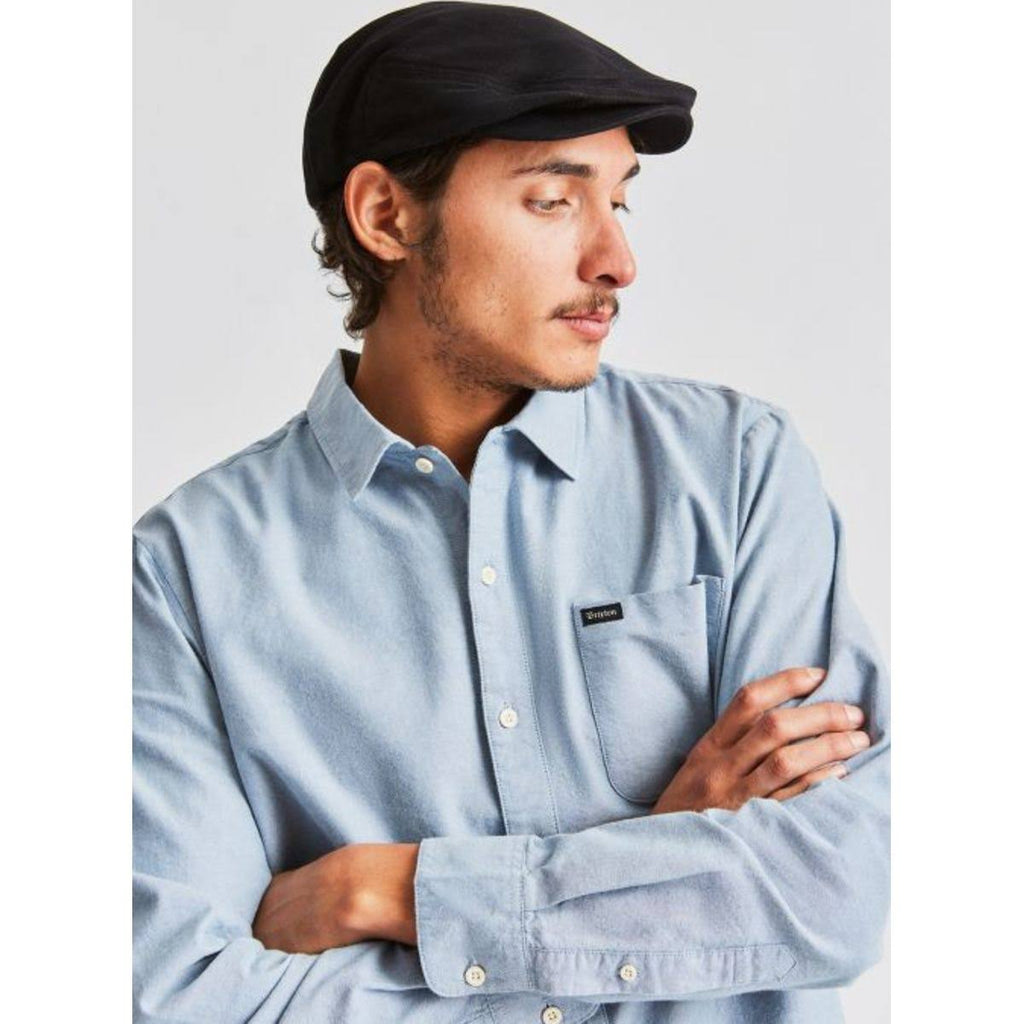 Brown Khaki Snap Flat Cap O3859