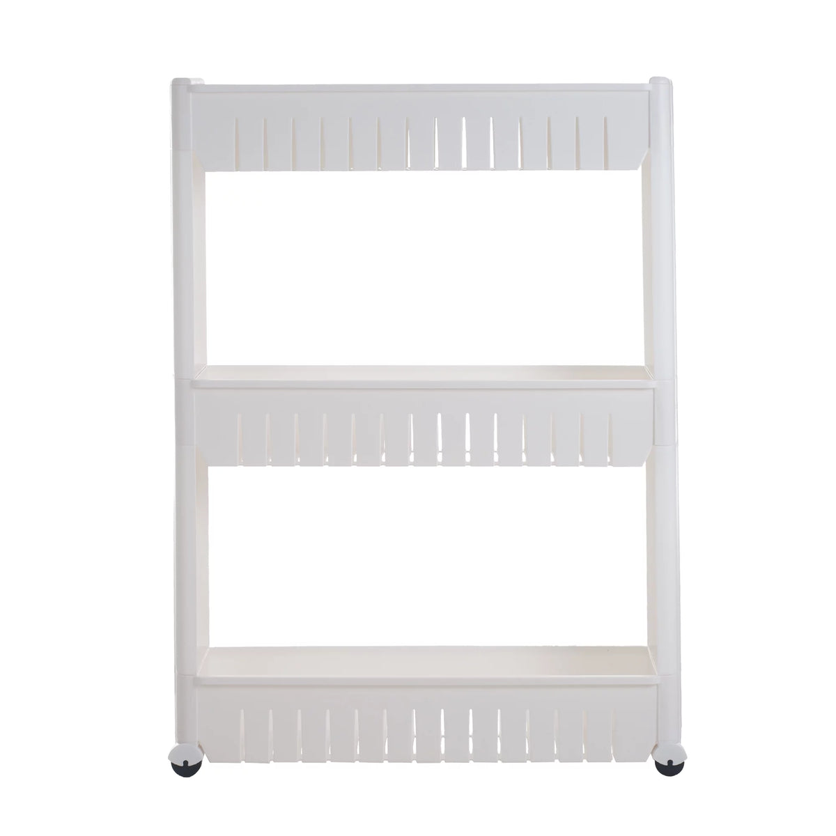 Portable Plastic Shelving Unit Organizer with 3 Storage Baskets U75445