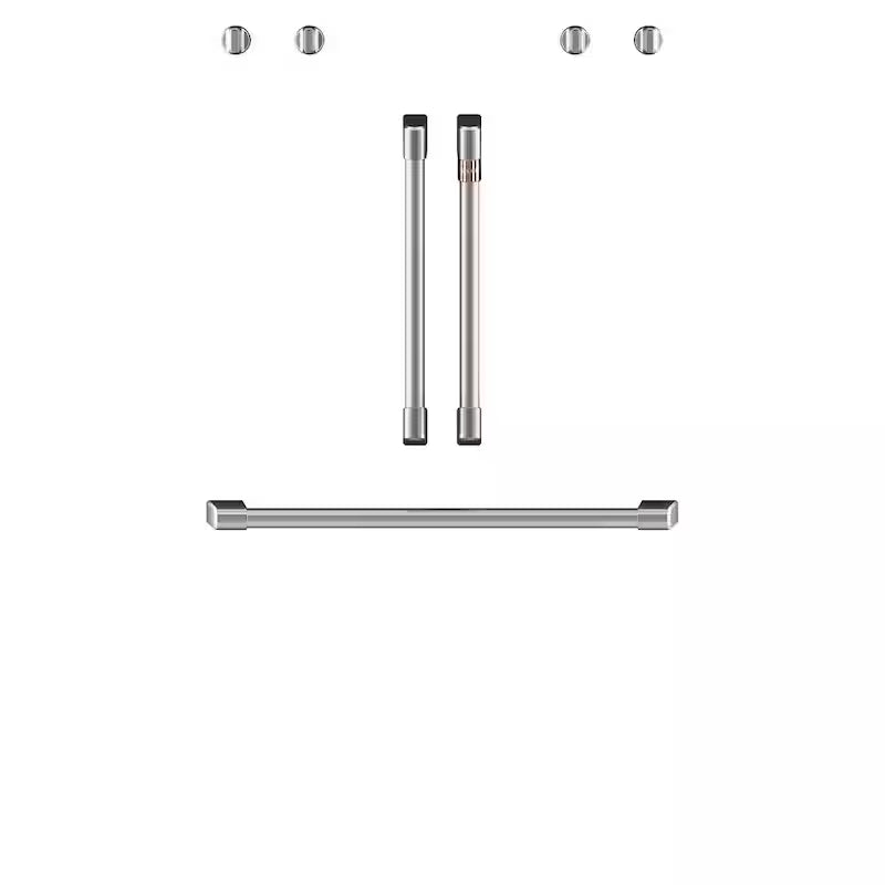 Brushed Stainless Wall Oven Handle and Knob Kit L72655
