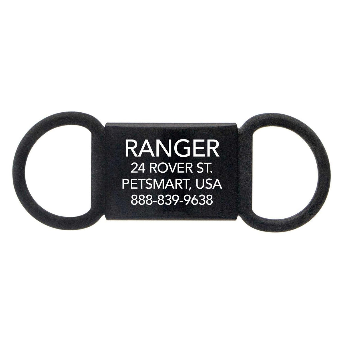 Black Personalized Pet ID Tag D963590