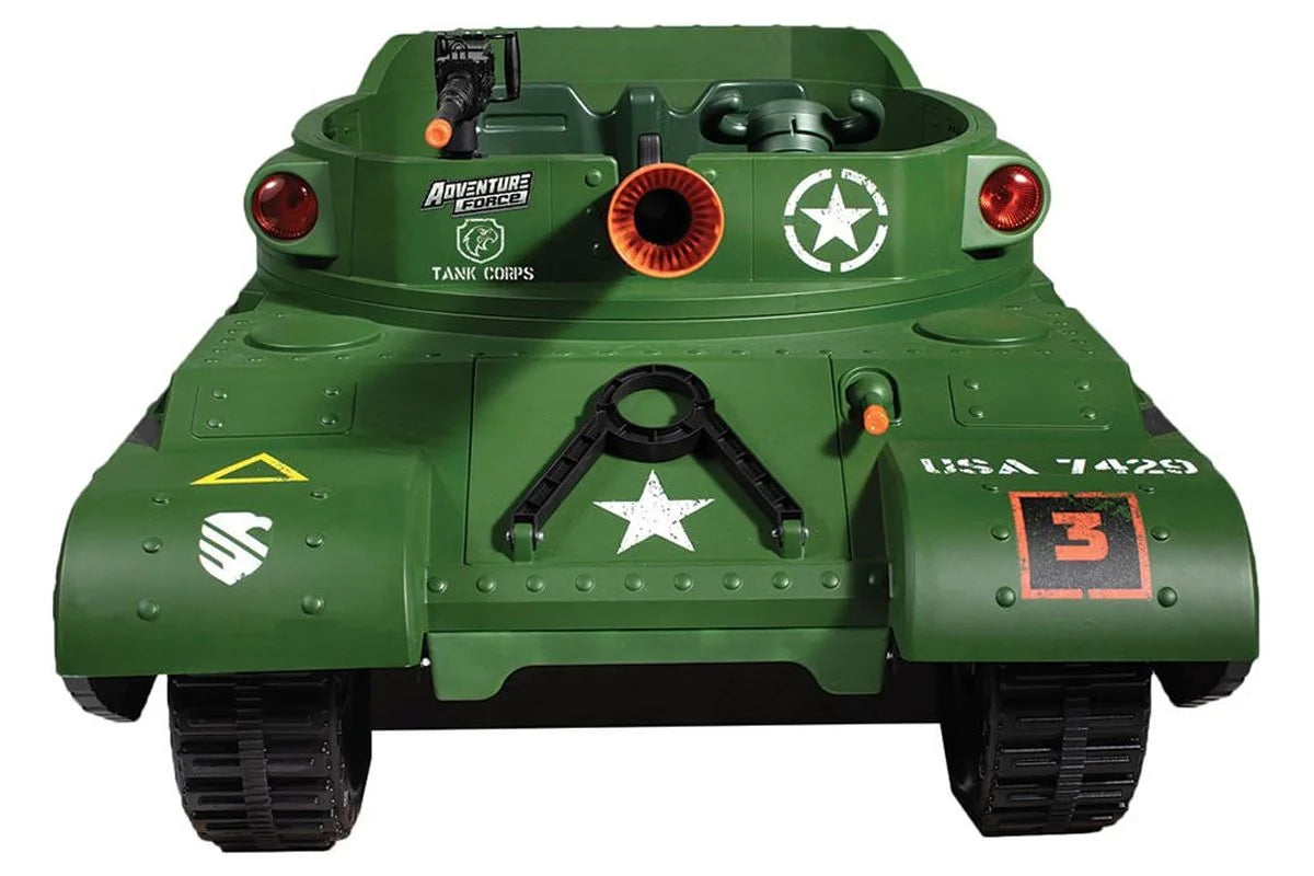 24 Volt Ride-On With Working Cannon and Rotating Turret R22384