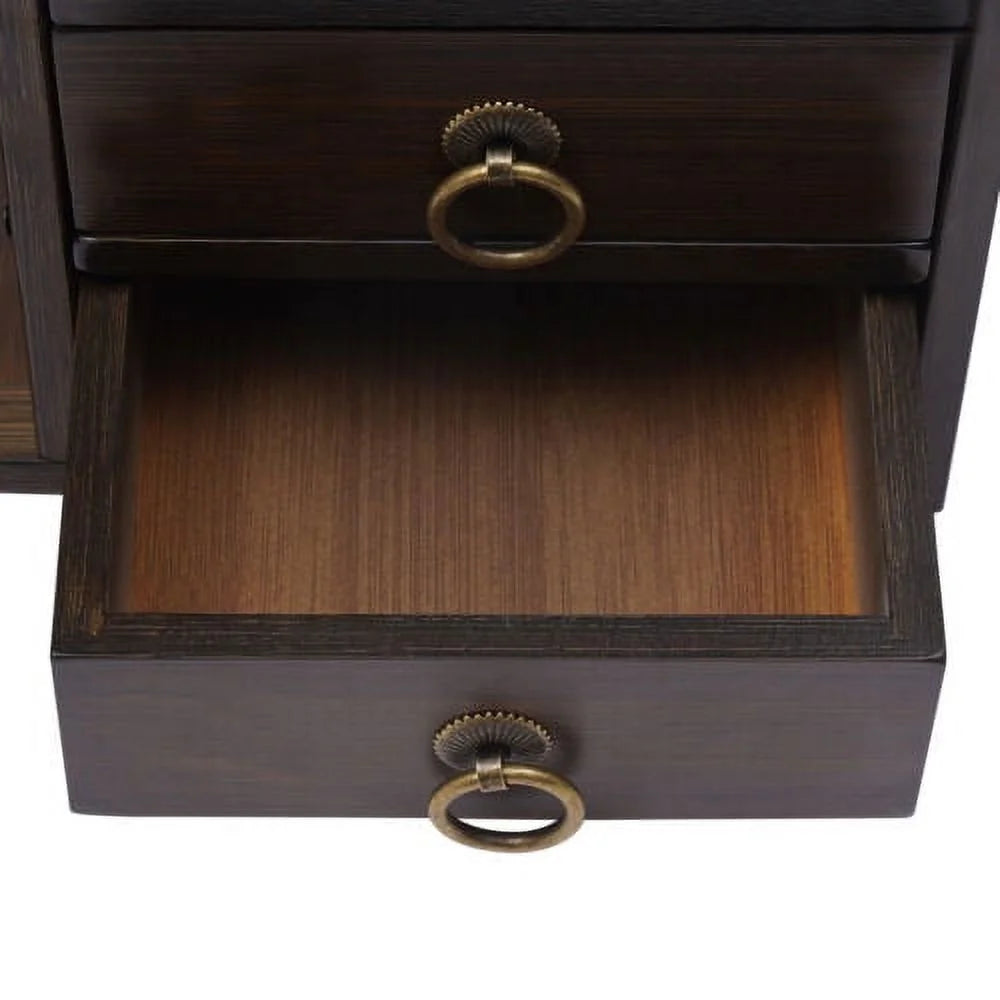 3 Drawers Bamboo Top Desktop Bookshelf Z666356