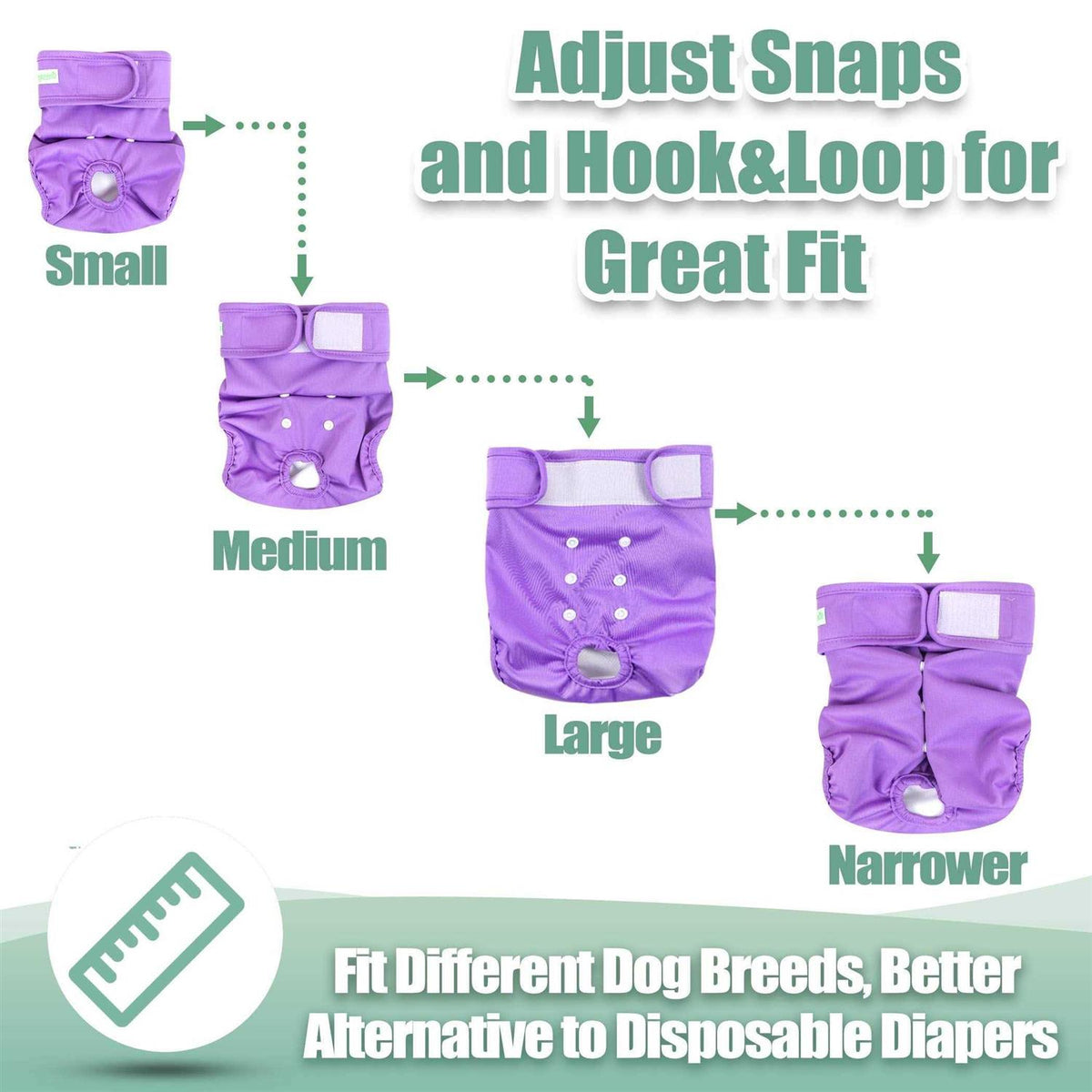 Washable Reusable Dog Diapers M277