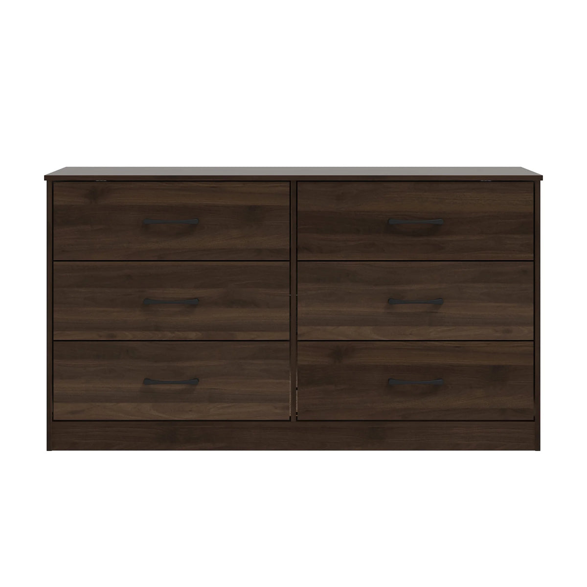 6 Drawer Dark Walnut Dresser B932