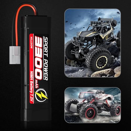 7.2V 3300mAh NiMH RC Battery 2 Packs M444492