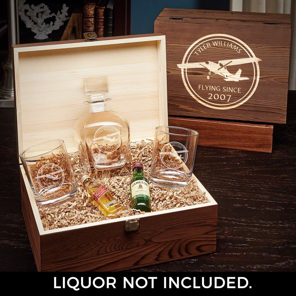 Whiskey Decanter Box Set with Glasses A769117