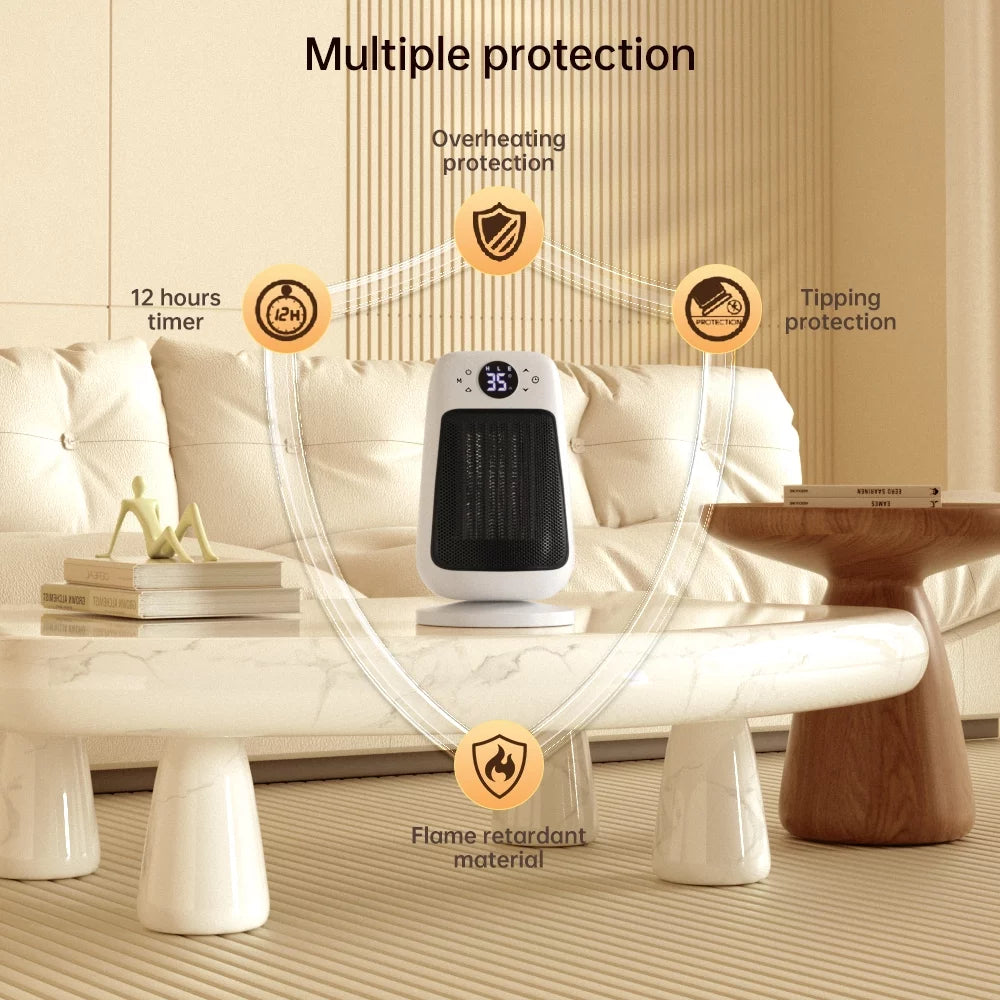 Portable Electric PTC Ceramic Space Heater with Thermostat P20866