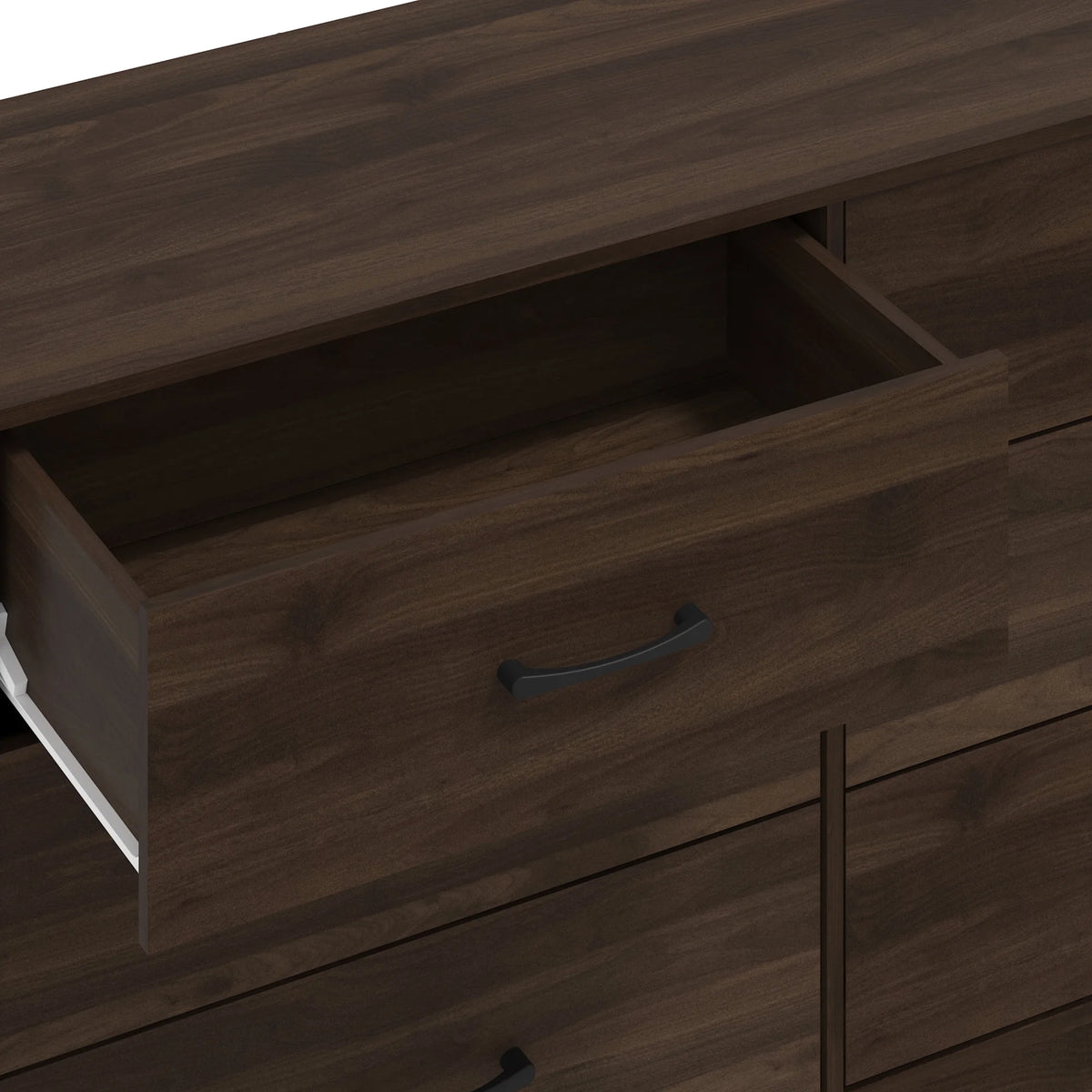 6 Drawer Dark Walnut Dresser B932
