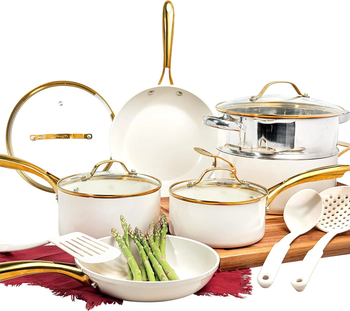 15 Pc Non Stick Ceramic Cookware Set V16760