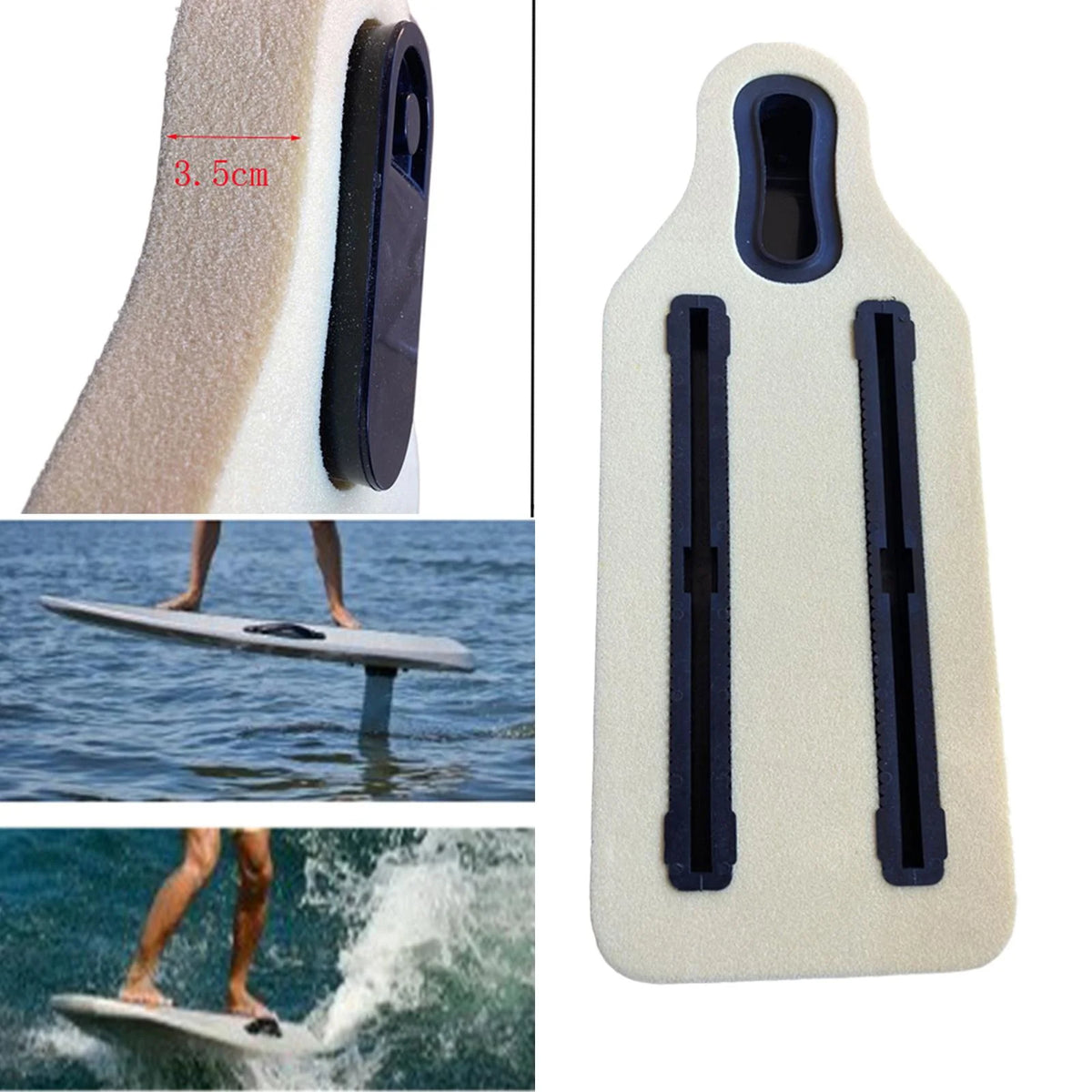 10 inch Hydrofoil Board Surfboard with Reinforced Base Fin Case and Tail Rudder Y1931